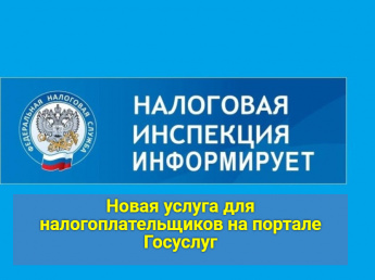 Новая услуга для налогоплательщиков на портале Госуслуг