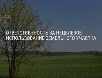 Ответственность за нецелевое использование земельного участка